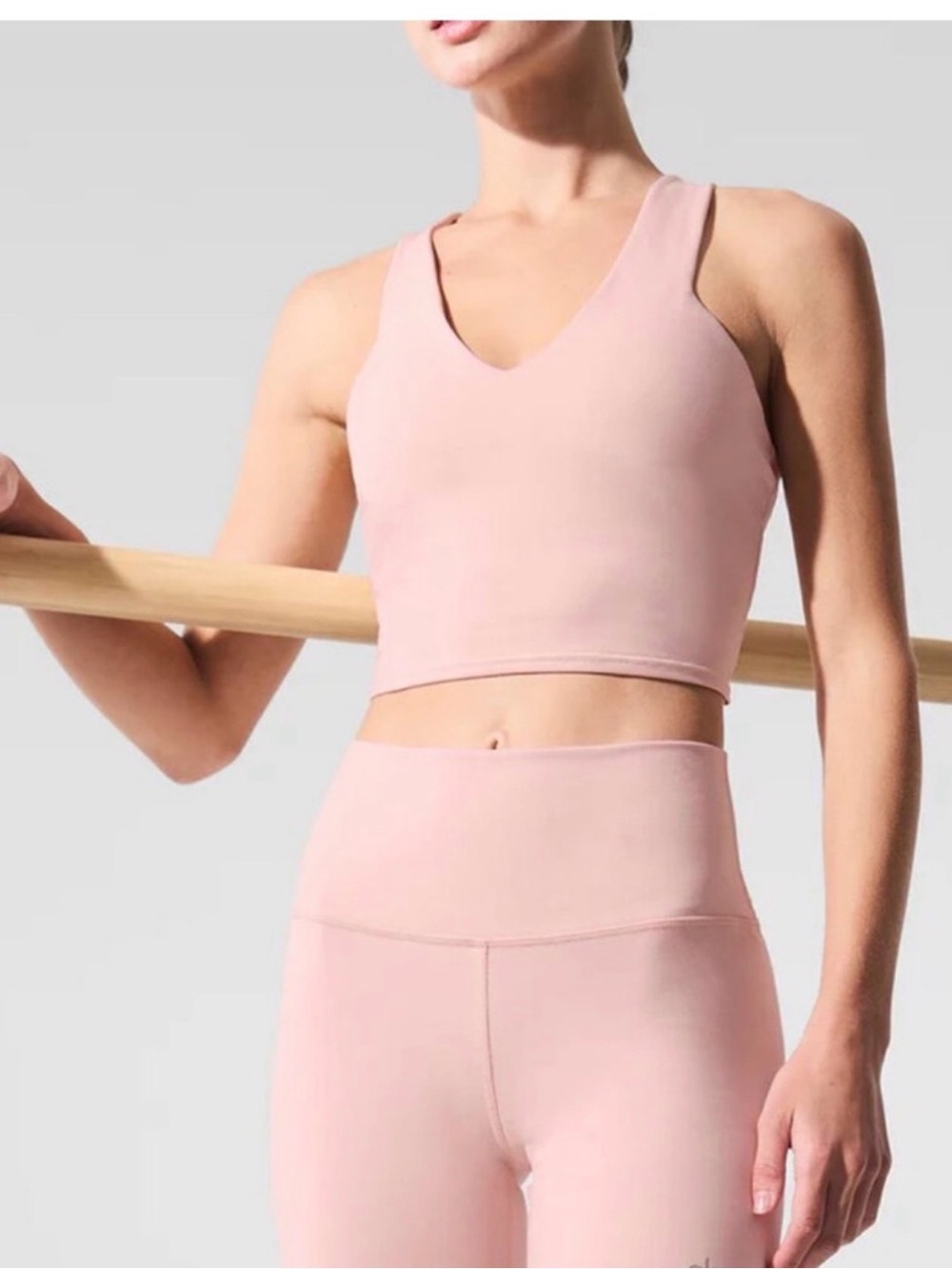 ALO Yoga Airbrush Real Bra - Vintage Pink